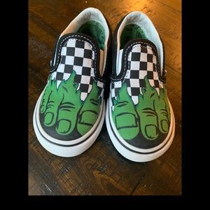 Vans x Marvel Toddler Slip-on shoes- Size 6